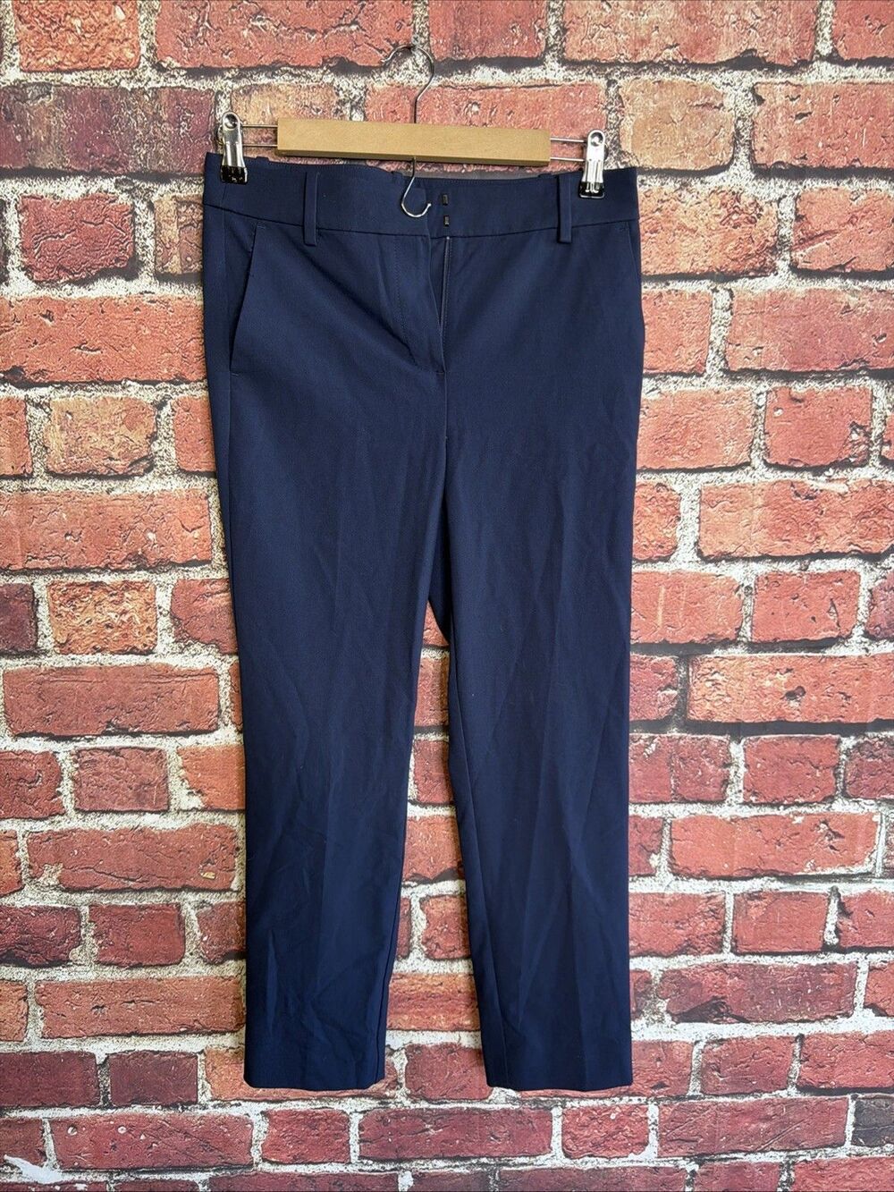 J.Crew Womens Blue Straight Leg Office Trousers Dress Pants CB286 Size 2 NEW